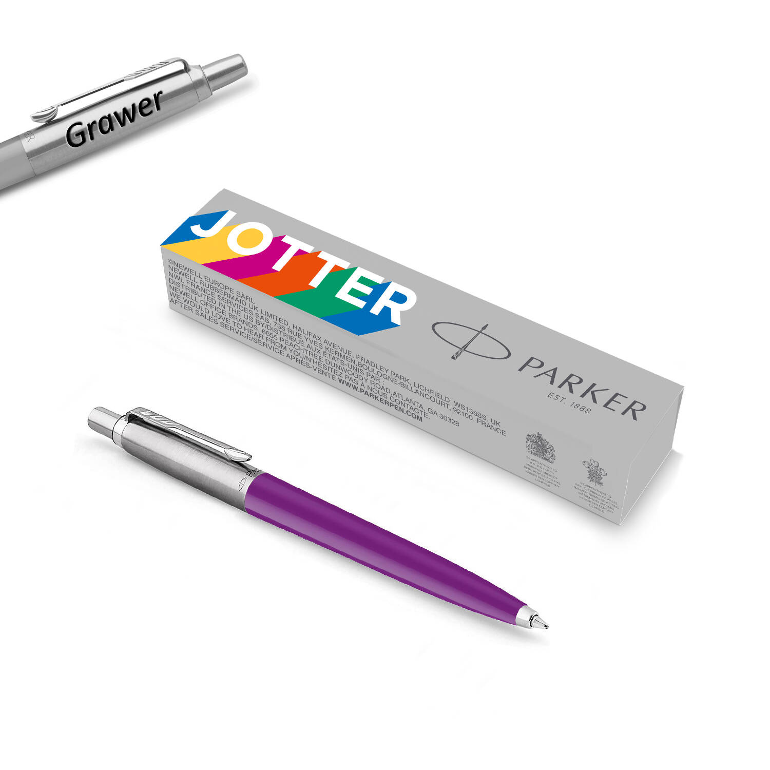 Parker Jotter Originals AMETHYST tušinukas su graviravimu