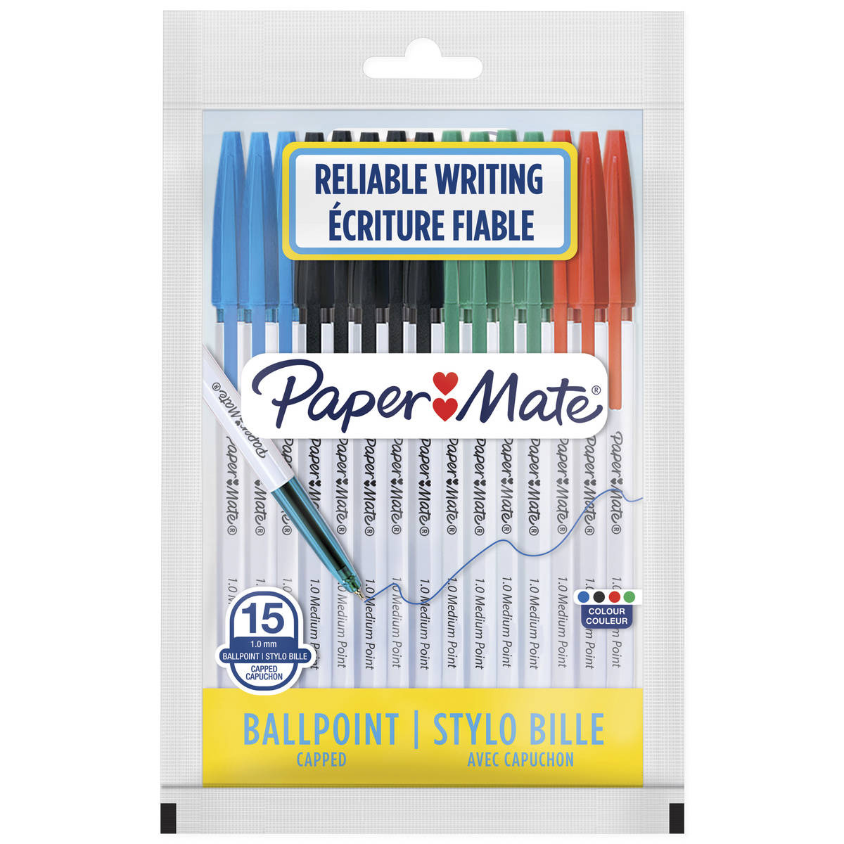 Paper Mate tušinukai 1,0 mm mix 15 vnt. - 2108173