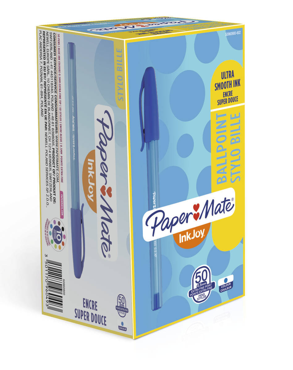 Paper Mate InkJoy Blue tušinukas 50 vnt.