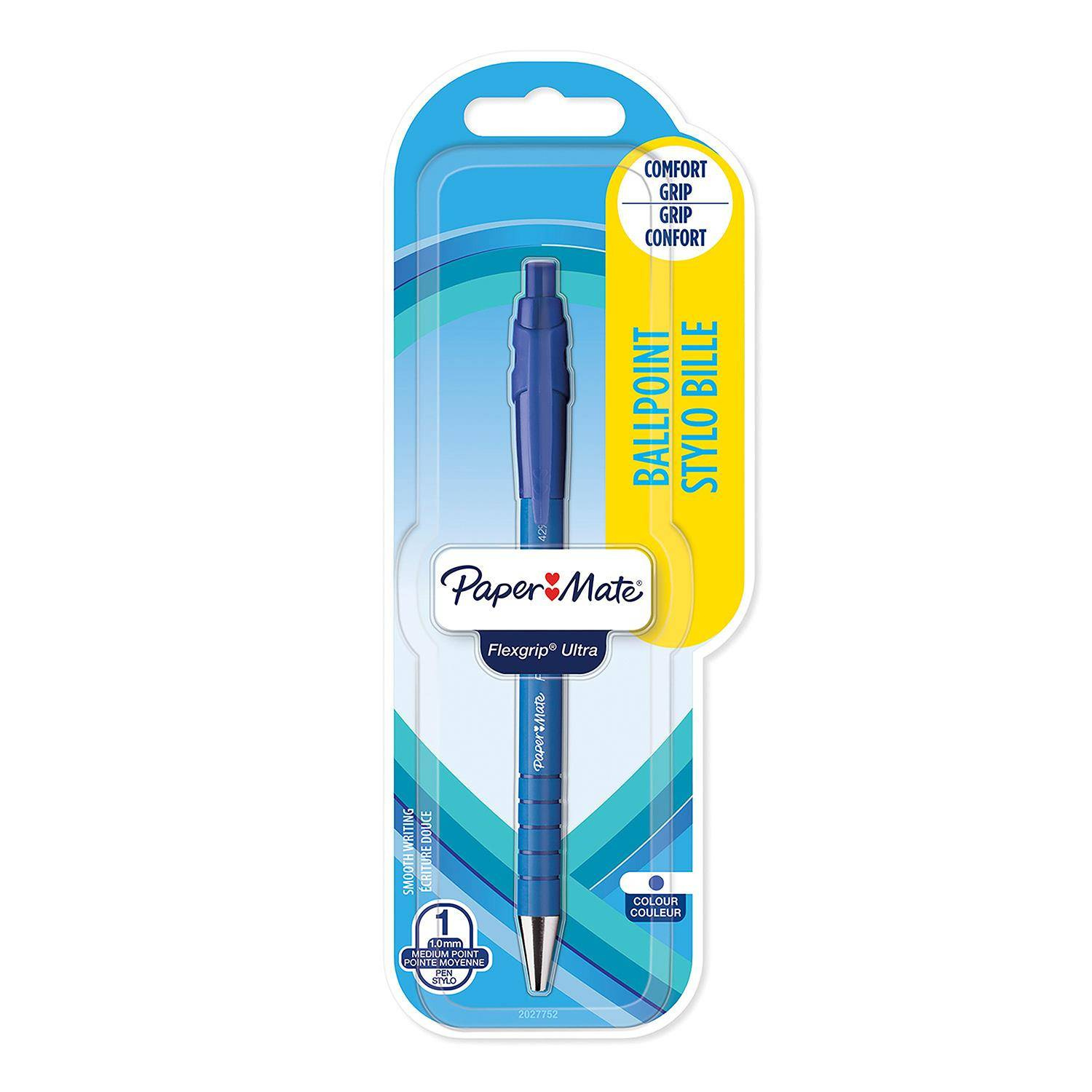 Paper Mate Flexgrip Ultra 1,0 mm mėlynos spalvos rašiklis - 2027752
