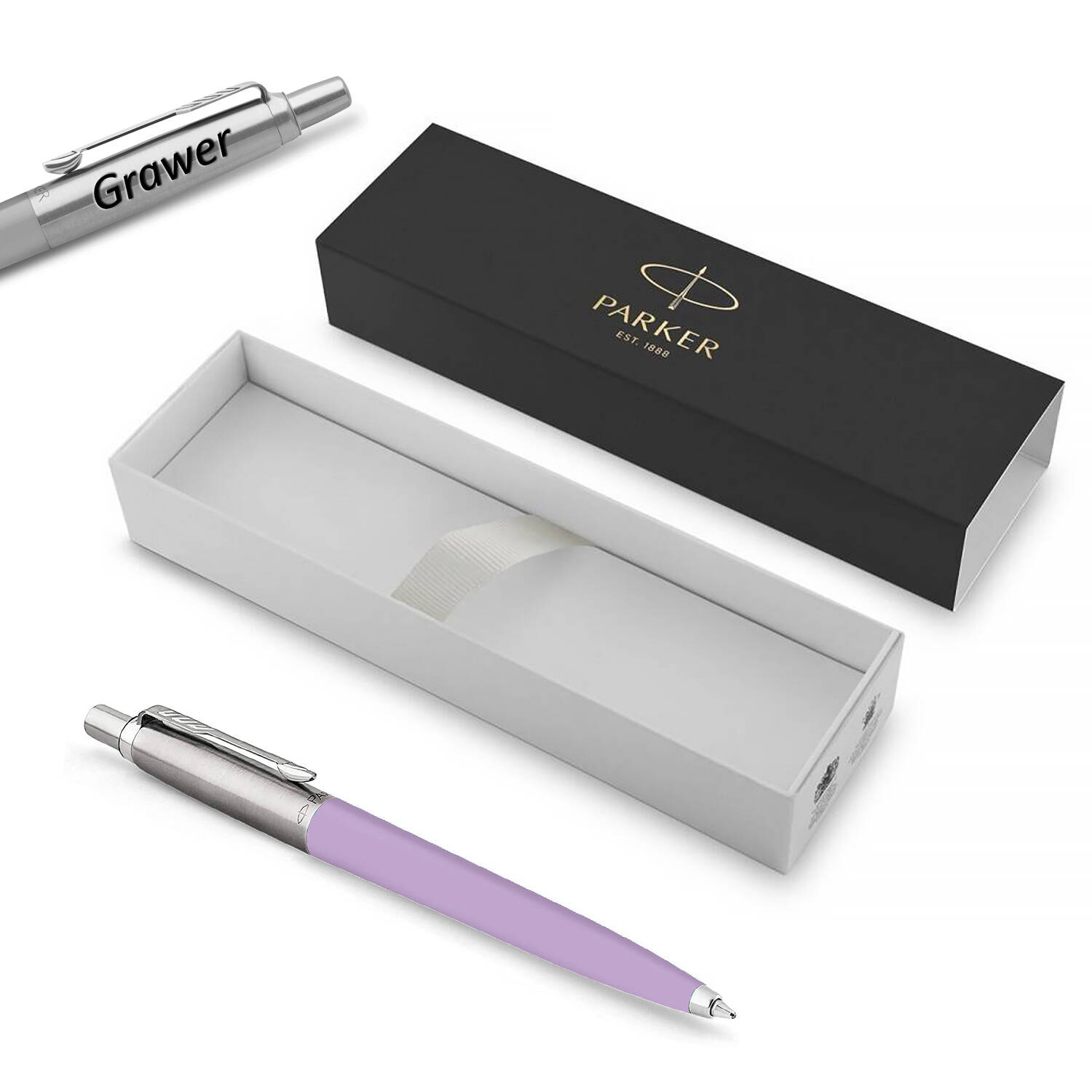 Parker Jotter Orginals Pastel Lilac Eko tušinukas su graviravimu