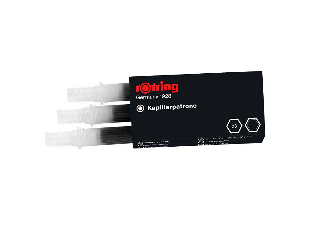 Rašalo kapsulės Rapidograph Rotring Juoda - S0194640