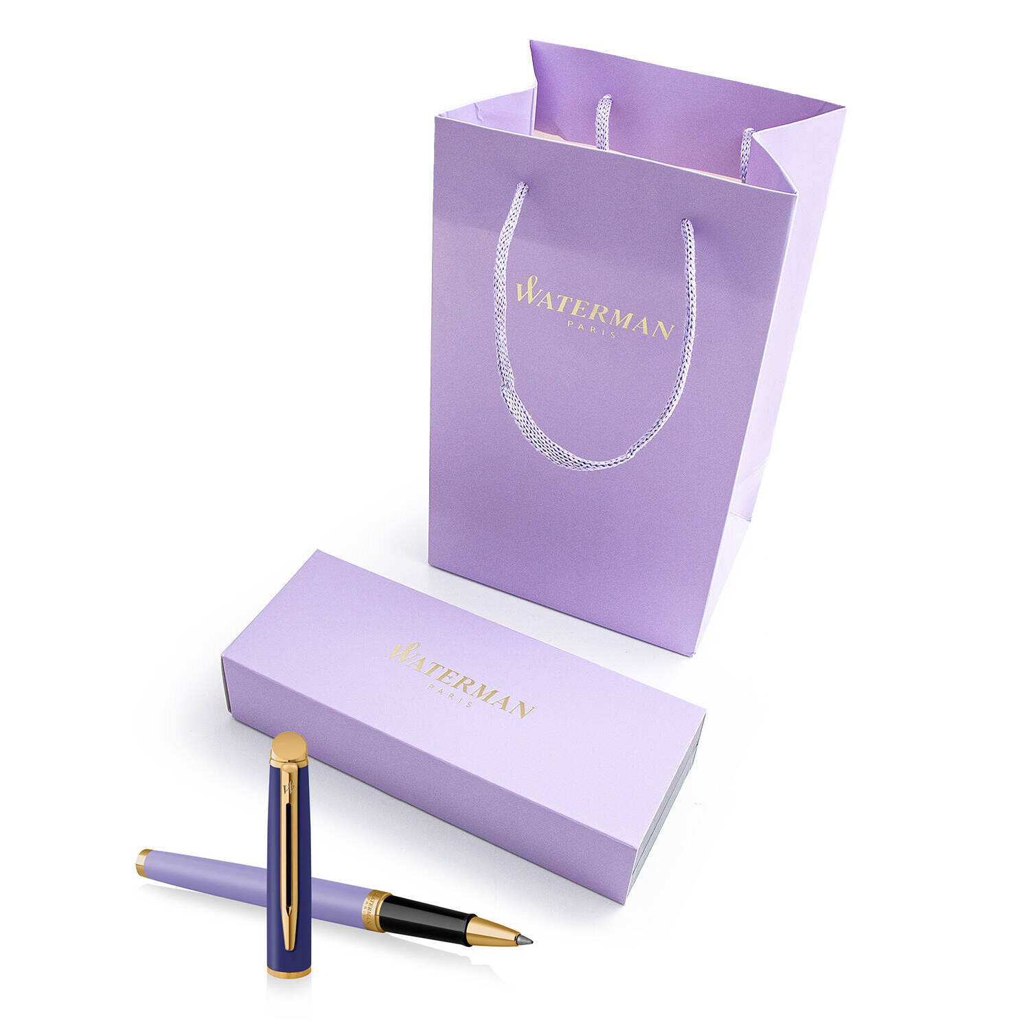 Waterman Hémisphère Color-Block Purple GT rašiklis su maišeliu
