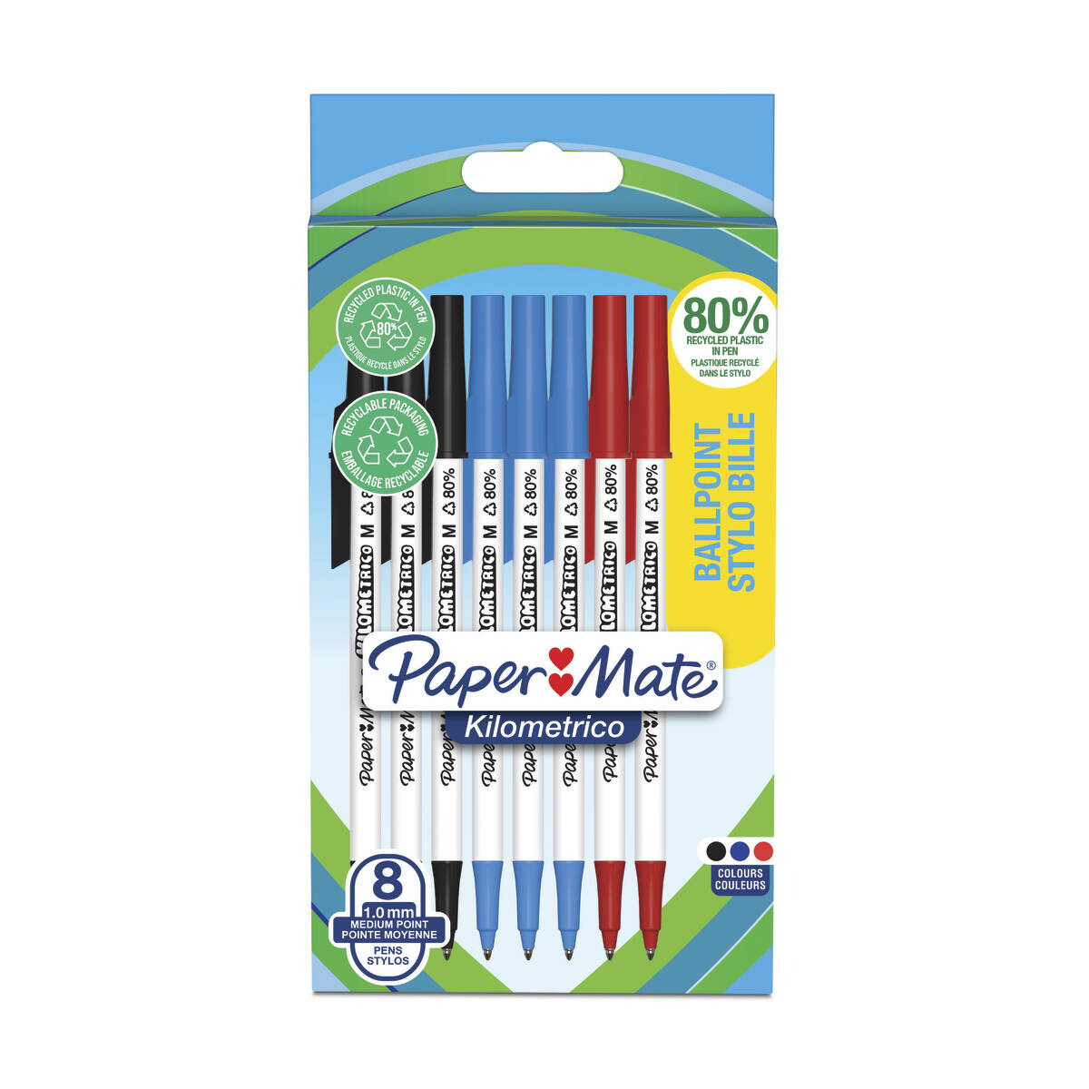Rašikliai Paper Mate color Mix 8 vnt - 2187680