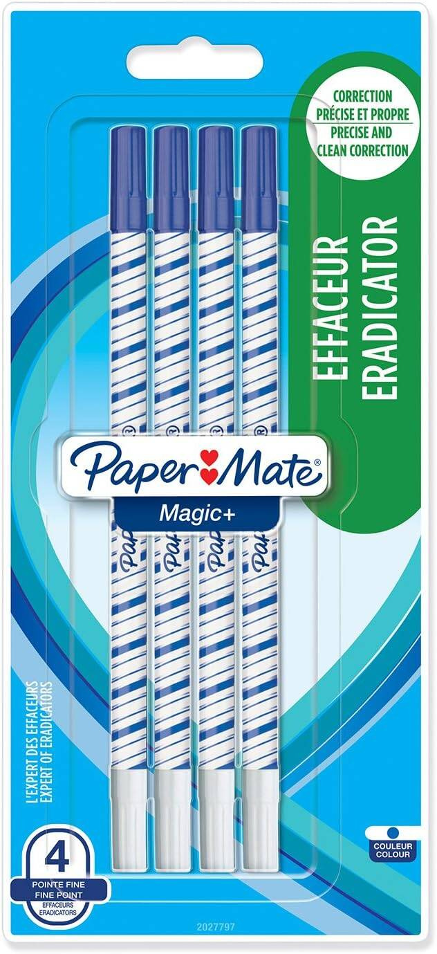 Rašalo triniklis-rašiklis Paper Mate Magic - 4 vnt. - 2027797