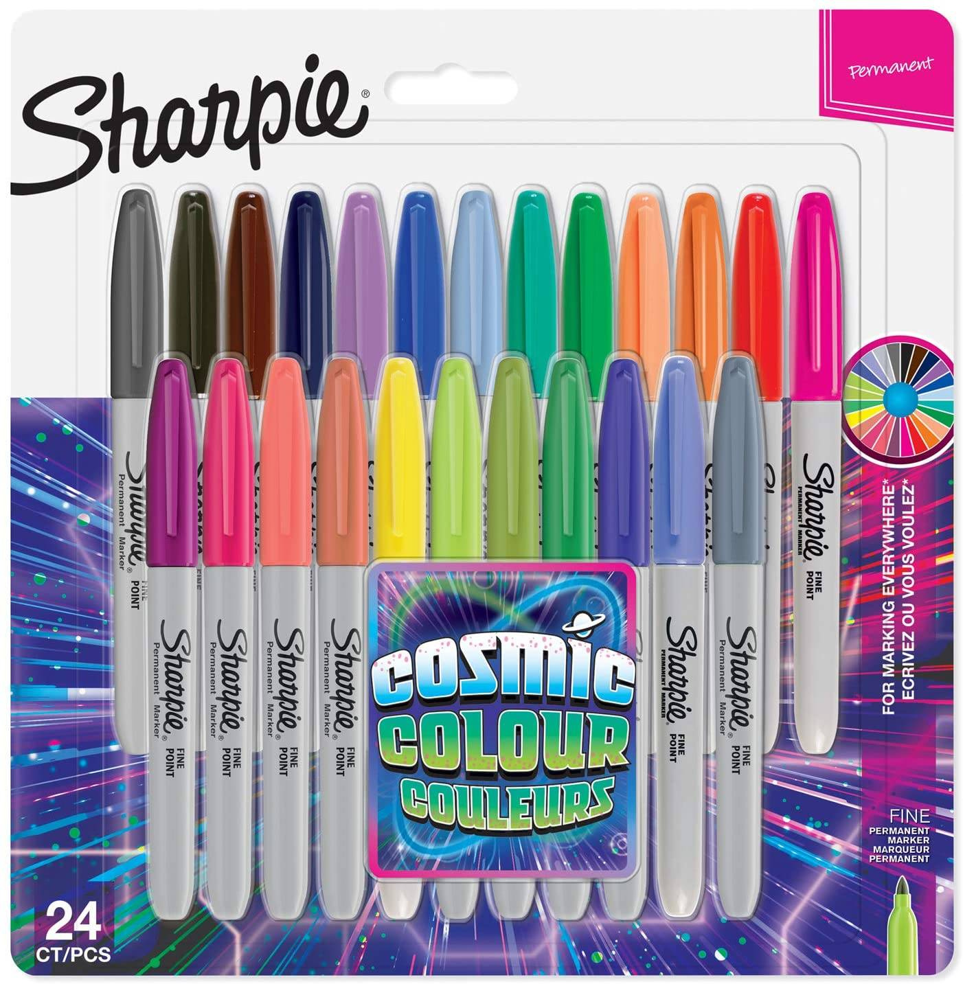 Markerių rinkinys Sharpie Fine Cosmic Color 24 vnt. – 2033672