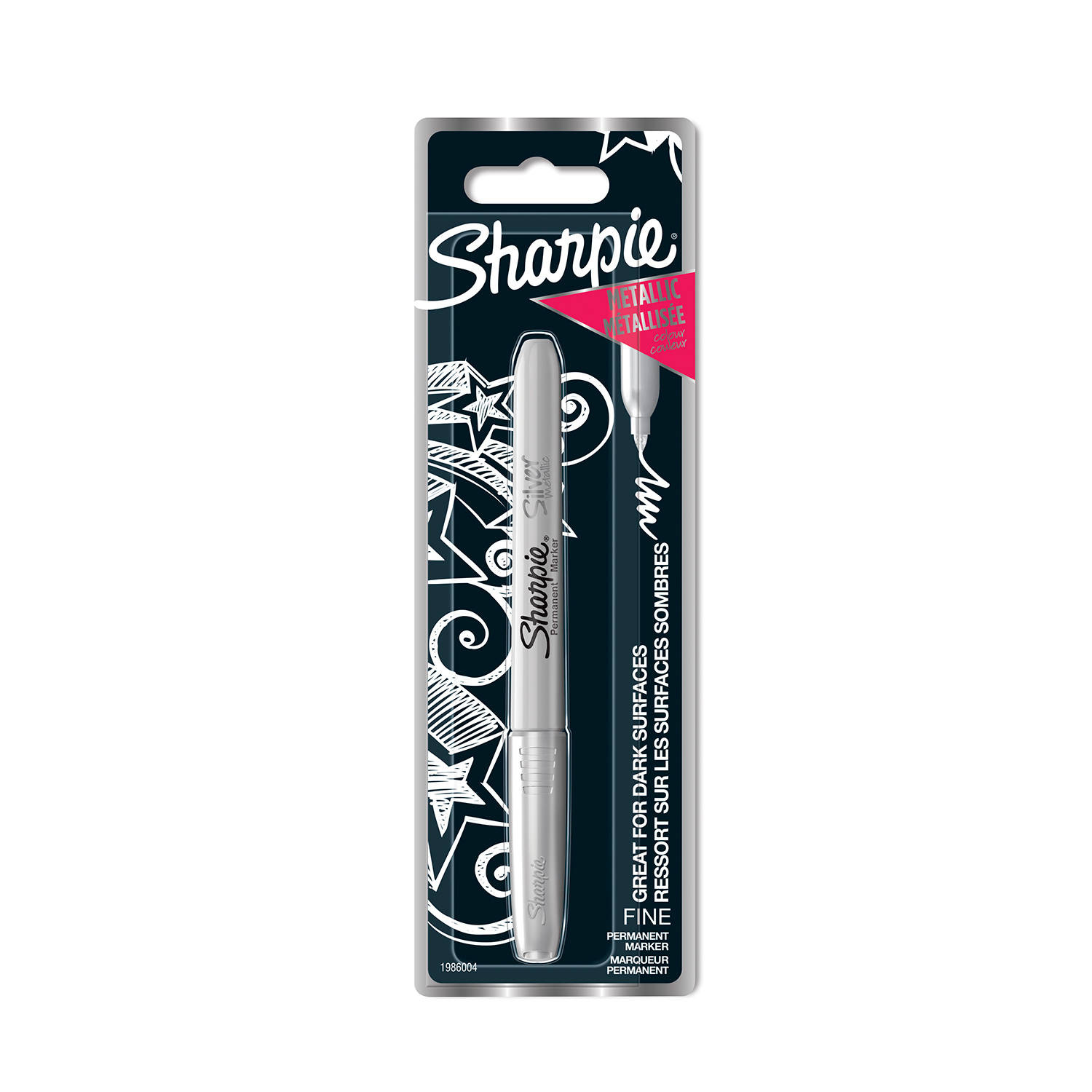 Markeris Sharpie Metallic Fine Sidabrinis - 1986004