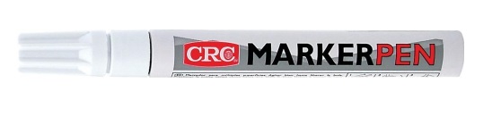 Dažų žymeklis 4.5mm įvairiems paviršiams baltas CRC