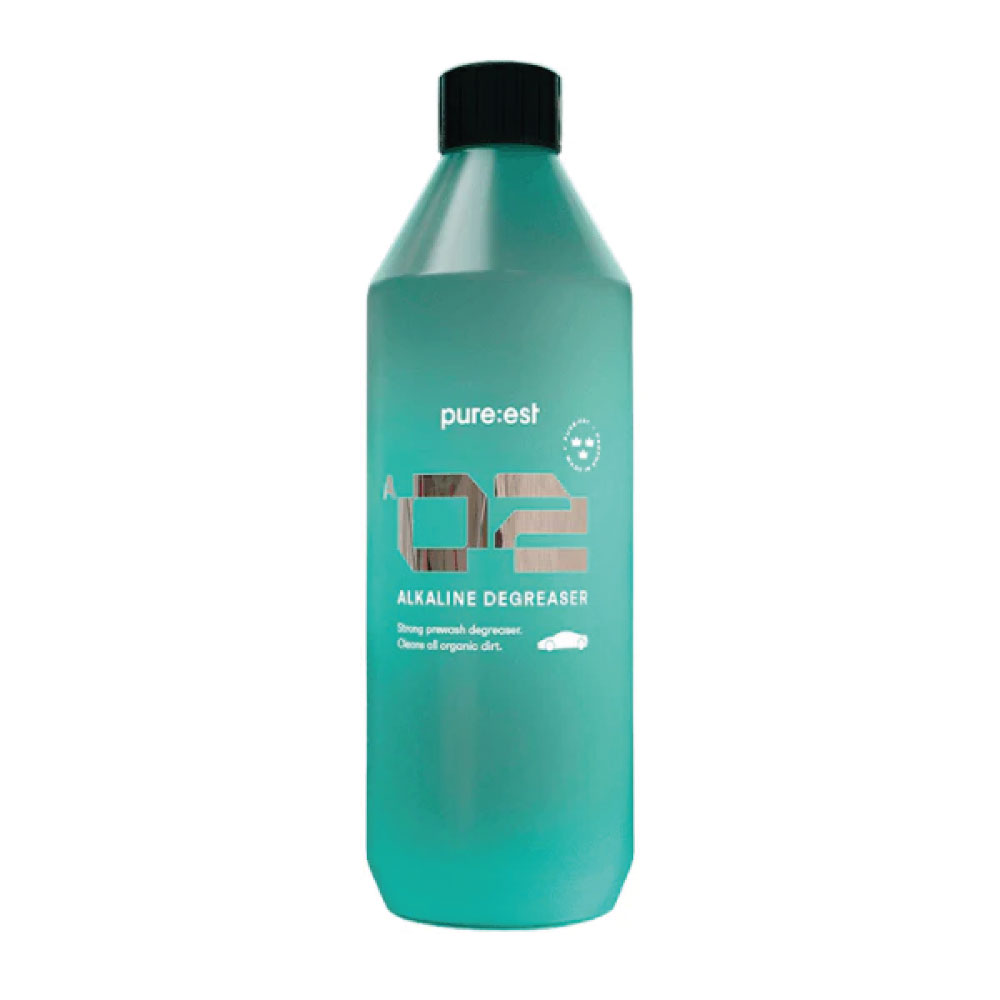 Pure:est koncentruotas valiklis su nuriebalinimo funkcijomis - A2 Alkaline Degreaser (1000 ml.)