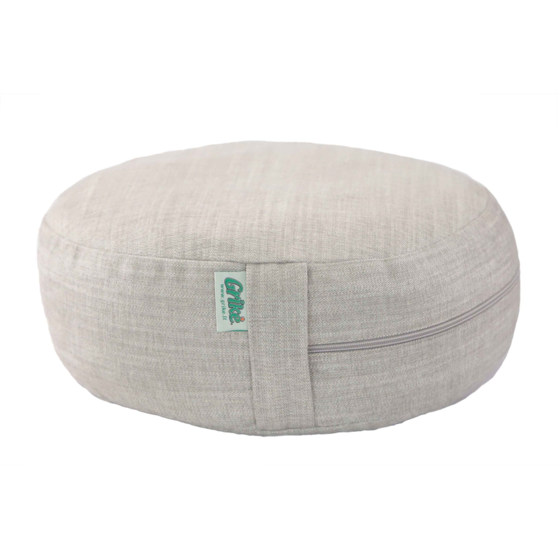 Grikių Lukštų Pufas ZAFU 38×13 cm Pilkas
