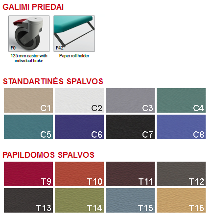 Procedūrinė lova INS-F.D1-0 sulankstomomis kojomis 180x55 Beige