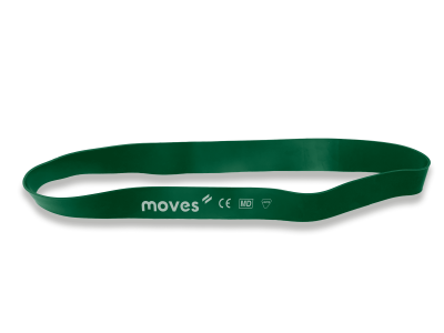 Mankštos juosta MOVES Loops 30 x 2,5 cm (Spalva: Žalia)