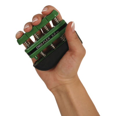 Pirštų treniruoklis Moves Digi-Flex 0,7–4,1 kg (Spalva: Žalia)