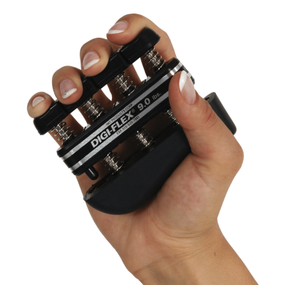 Pirštų treniruoklis Moves Digi-Flex 0,7–4,1 kg (Spalva: Juoda)