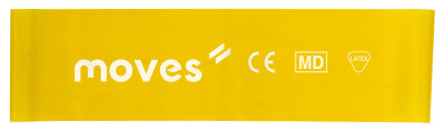 Mankštos juosta MOVES Wide Loop 30 x 7,5 cm (Spalva: Geltona)