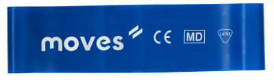 Mankštos juosta MOVES Wide Loop 30 x 7,5 cm (Spalva: Mėlyna)