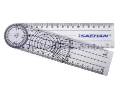Plastikiniai goniometrai (15–30 cm) SAEHAN Plastic Goniometer (Ilgis: 18 cm)