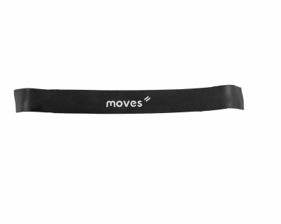 Mankštos juosta MOVES Loops 30 x 2,5 cm (Spalva: Juoda)