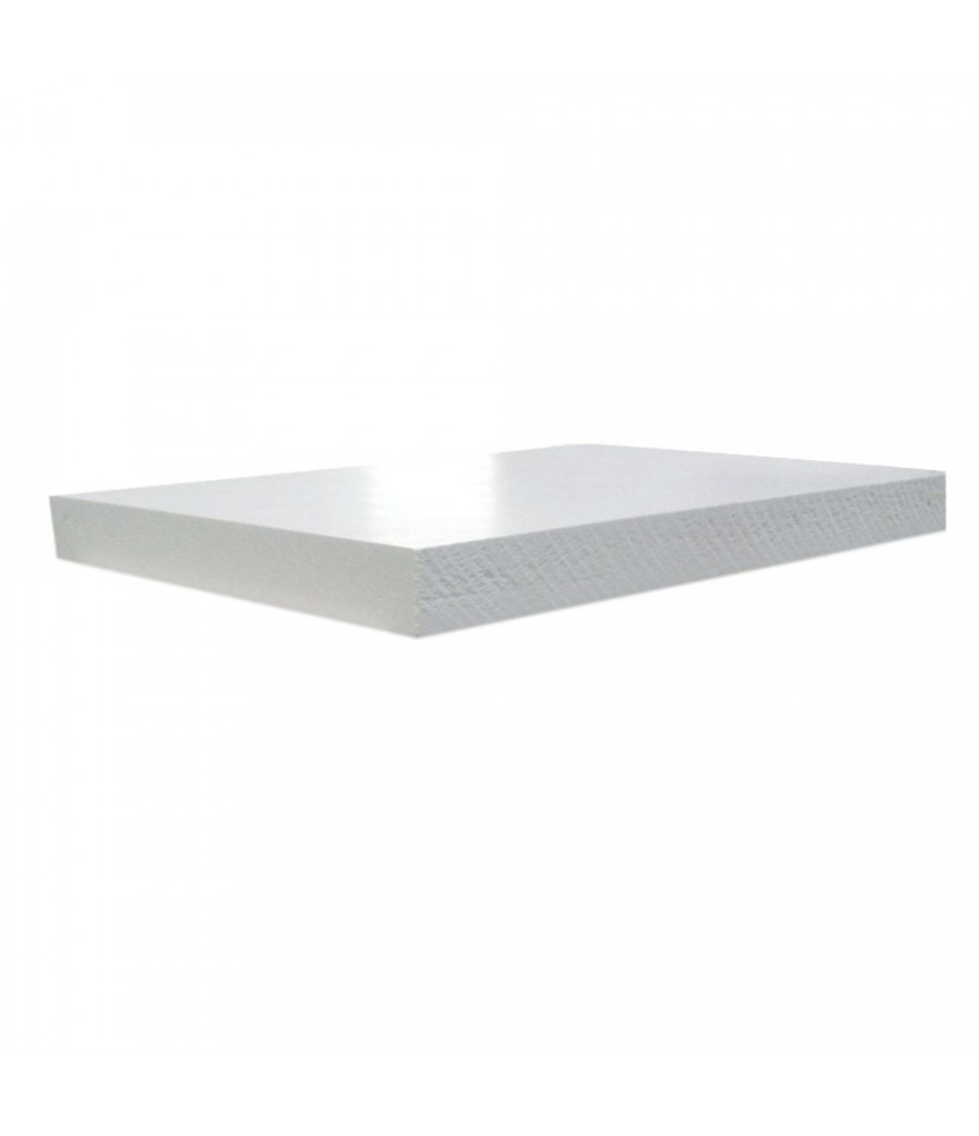 PVC putintas 19x1250x3000mm Trovicel, baltas