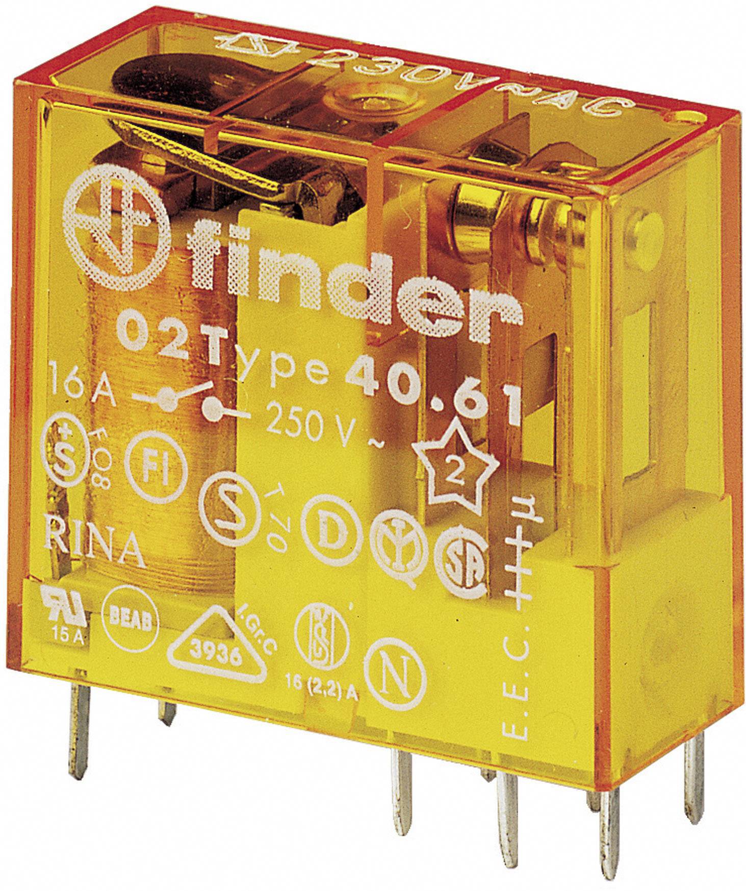 Relė 230VAC,16A, 1CO, Finder