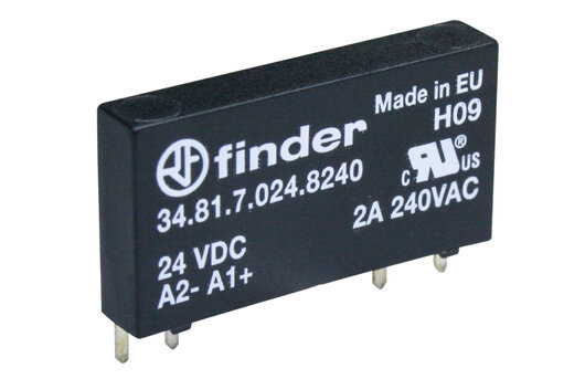 Relė 24VDC, 2A, 1NO - puslaidininkinė, Finder