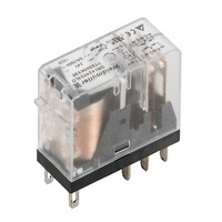 DRI424730, Relė, 230 V AC, 2CO, AgSnO, 5 A, LED, plokšti kontaktai (2.5 mm x 0.5 mm), Weidmuller