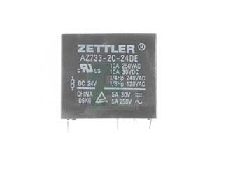 Relė 24VDC; 12A 2CO; 1100Ω; Zettler
