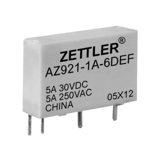 Relė 12VDC; 5A; 1NO; 1200Ω; Zettler