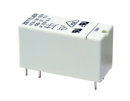 Relė 12VDC; 16A; 1CO; 360Ω; SPDT Zettler