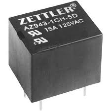 Relė 5VDC; 15A; 1CO; 70Ω; Zettler