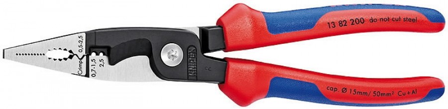 Elektros instaliacijos replės 200mm, Knipex