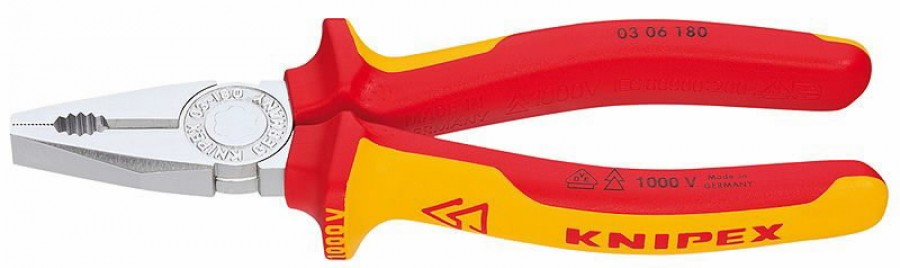 Kombinuotos replės 160 mm VDE, Knipex