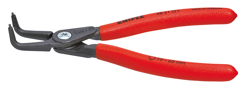Replės vidiniams žiedams lenktos J01,  Ø 8-13mm, Knipex