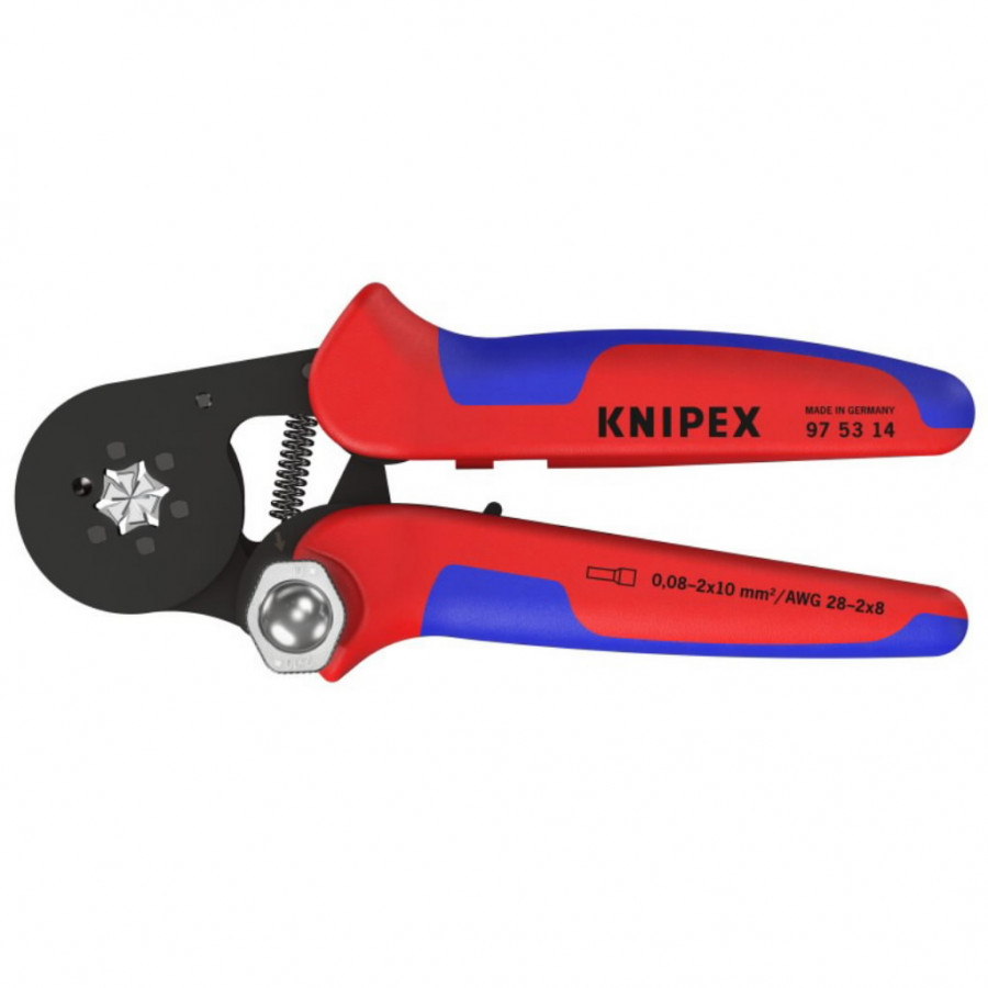 Laidų antgalių užspaudimo replės 0.08-16mm², 6-kant, Knipex
