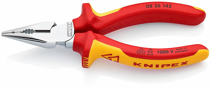 Smailios kombinuotos replės 145mm VDE, Knipex