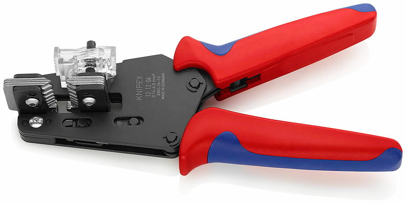 Nužievintojas laidui universalus, dvispalvis, Knipex
