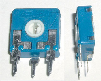 Paderinamas rezistorius 0.1W 25K vertikalus, RoHS