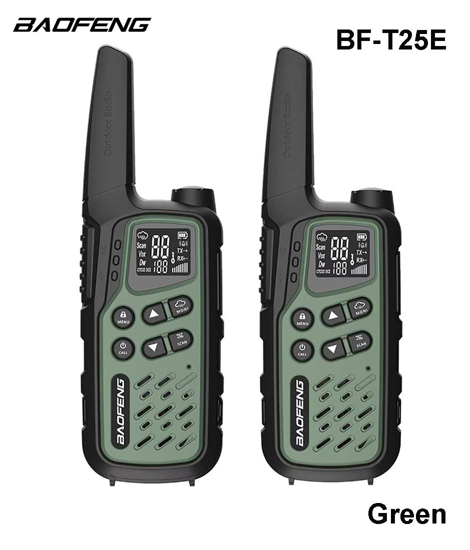 Radijo stočių rinkinys Baofeng BF-T25E PMR Žalias MLP išsiuntimas 9 d.