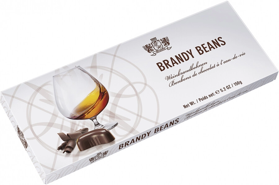 Šokoladiniai saldainiai su brendžio įdaru „Brandy Beans“ – 150 g