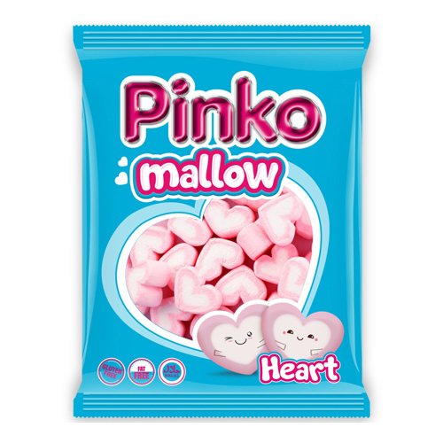 Zefyrai PINKO MALLOW HEART, 300 g