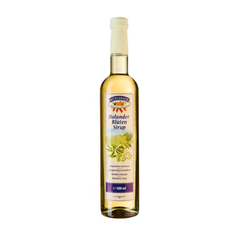 Šeivamedžio žiedų sirupas MUHLEBACH HOLUNDER BLUTEN SIRUP, 500 ml