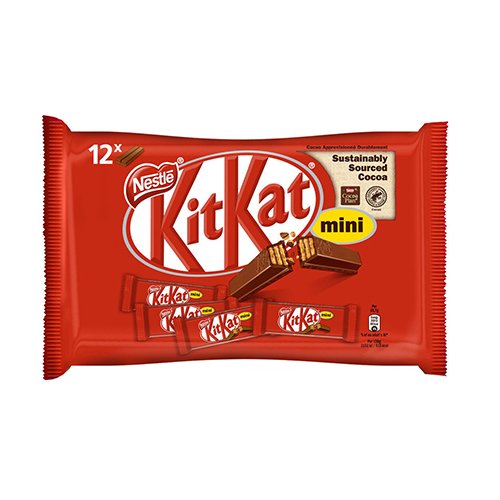 Šokoladiniai vafliai KITKAT MINI, 12 vnt.