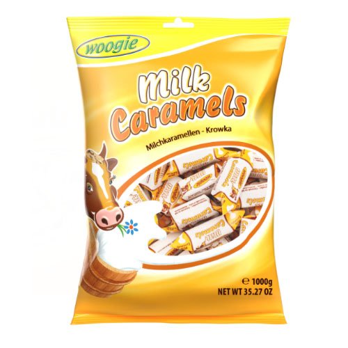 Saldainiai WOOGIE MILK CARAMELS, 1 kg