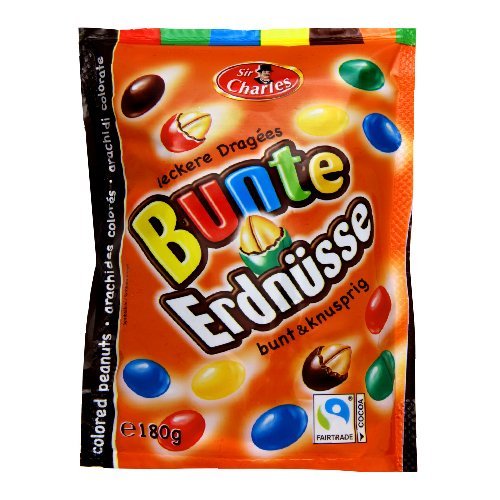 Dražė SIR CHARLES BUNTE ERDNUSSE, 180 g