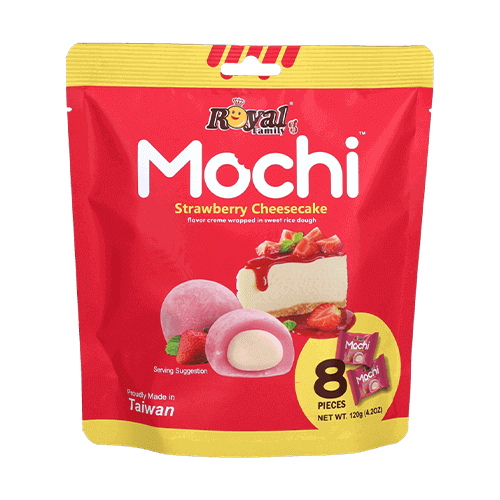 Pyragėliai Mochi ROYAL FAMILY Strawberry Cheese Cake