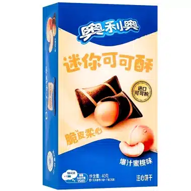 Vafliniai sausainiai OREO Peach (Persikų sk.)