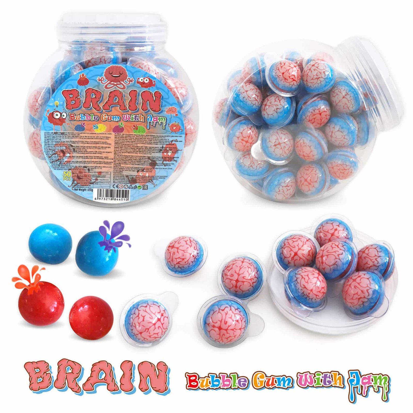 Kramtomoji guma su įdaru BRAIN