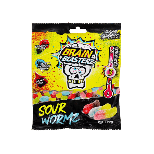 Guminukai BRAIN BLASTERZ Sour Wormz