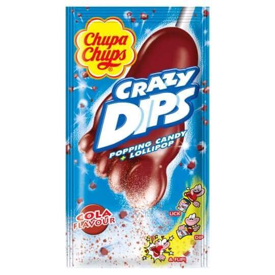 Čiulpinukas CHUPA CHUPS Crazy Dips Cola