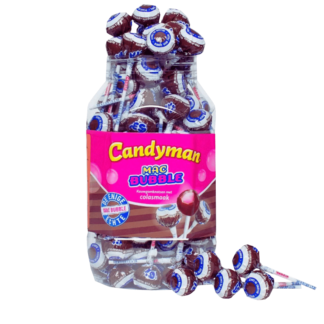 Čiulpinukas su guma CANDYMAN (Kolos sk.), 1vnt